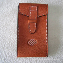 Genuine leather glasses pouch